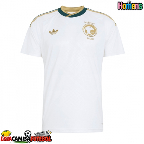 Camisa de Futebol Arábia Saudita Equipamento Secundário Mundo 2026 Manga Curta